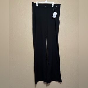 Chic Black Wide Leg Women's Pants